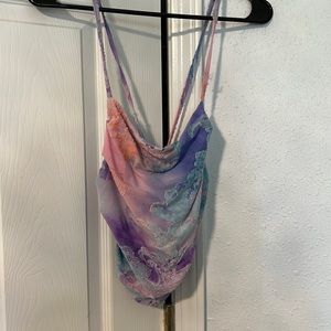 Tie Die Crossback Shirt